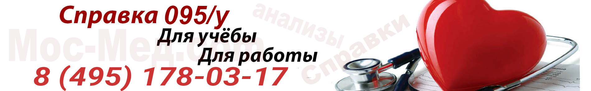 Справка 095 у для студентов в Одинцово